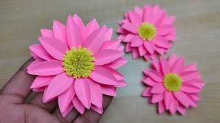 Easy Paper Flowers  kagojer ful banano  Paper craft [upl. by Beverley690]