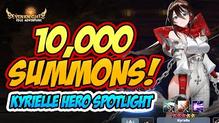 Kyrielle Hero Spotlight 10000 Summons F2P  SEVEN KNIGHTS IDLE ADVENTURE [upl. by Mukerji]