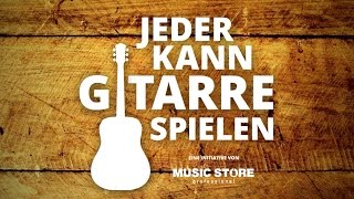 Jeder kann Gitarre spielen  das MUSIC STORE Gewinnspiel [upl. by Siletotsira]