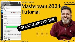 Mastercam 2024 Stock Setup in Detail  Stock Setup in Mastercam 2024 tutorial  VMC programming [upl. by Gehman]