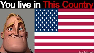 Mr Incredible Becoming Uncanny You live in This Country part 4 [upl. by Mathe]