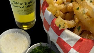 How To Make Truffle Fries truffle fries grated parmesancheese parsley salt [upl. by Eitsirhc]