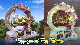 DIY Vintage Ring Platter for Engagement  👰🏻 Engagement Ring Tray Tutorial engagementringtray [upl. by Anonyw]