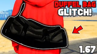 UPDATE How To Get The Jet Black Duffel Bag In Gta 5 Online 167 [upl. by Lalita]