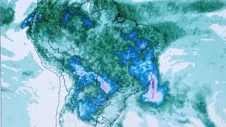 Distribuição de chuvas até 10fev2024  Tempo e Clima [upl. by Sabah920]