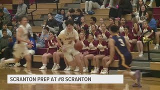 8 Scranton Wins 6160 In OT Over Scranton Prep [upl. by Eisnyl529]