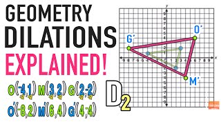 Dilations Geometry Transformations Explained [upl. by Savior]