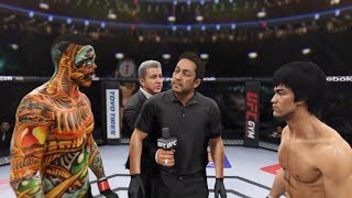 Hell Dragon vs Bruce Lee EA Sports UFC 2  CPU vs CPU [upl. by Pollyanna]