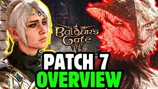 Baldurs Gate 3 PATCH 7 NOW LIVE Overview [upl. by Eelyah]