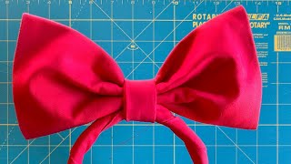 DIY Kiki’s Red Bow Headband  Cosplay Sewing Tutorial  Kiki’s Delivery Service Costume [upl. by Ronny]