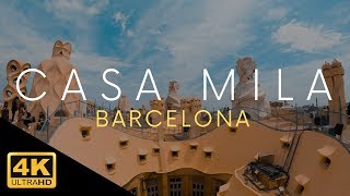 Casa Mila Barcelona Tour La Pedrera Antoni Gaudi 4k [upl. by Dorcia]