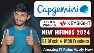 Capgemini New Off Campus Drive 2024  2 Startup Hirings  Apply Now [upl. by Perkoff]