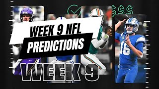 Week 9 NFL Predictions [upl. by Donalt]