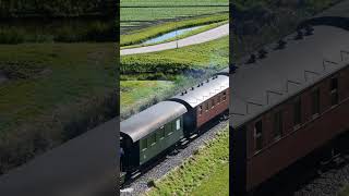 Stoomtrein van Hoorn  Medemblik short drone [upl. by Gilberte]