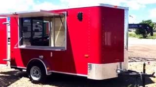 New 2016 Cargo Craft Elite V 7x12 Enclosed Concession Trailer for sale [upl. by Alekim]