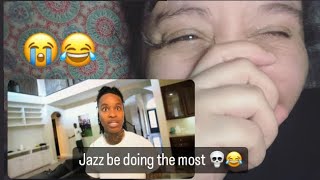 Amvrr prank jazz once again  he asked jazz to do it with him and his girlfriend  Jazz reaction 😂 [upl. by Aisatana]