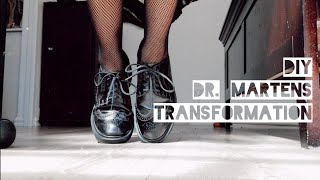 DIY  How to Dye Leather Shoes  Transform Dr Martens [upl. by Autry292]