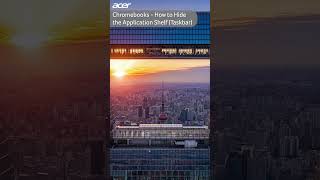 Chromebooks  How to Hide the Application Shelf Taskbar [upl. by Shipman715]