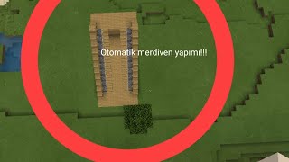 Minecraftta otomatik merdiven yapımı [upl. by Jacqui262]