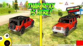 THAR ROXX ADDED IN INDIAN CARS simulator 3d 😍🔥 [upl. by Lemak]