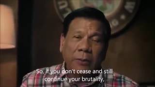 Merry Christmas Video Wish from Filipino President Duterte [upl. by Adalard248]