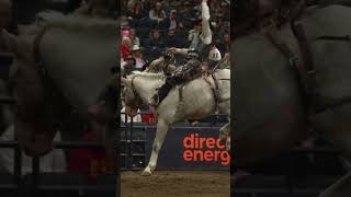 Beauty of a bucker at The CFR 📸Hanging Horses rodeo broncriding [upl. by Neale]