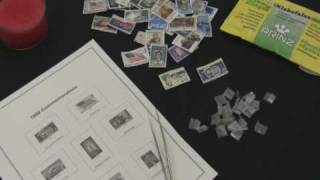 Stamp Collecting  How to Hinge a Postage Stamp Long Version [upl. by Leunad]