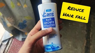 Vcare hair growth vitalizer Review  How to reduce hairfall  Regrow lost hair [upl. by Maggi324]