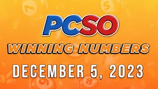 P196M Jackpot Ultra Lotto 658 2D 3D 6D Lotto 642 and Super Lotto 649  December 5 2023 [upl. by Chaworth]