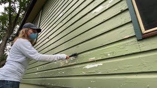 Scraping Paint off of a House [upl. by Elleiad44]