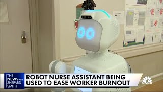 Robot nurse helps alleviate burnout among real nurses around the country [upl. by Anisah]