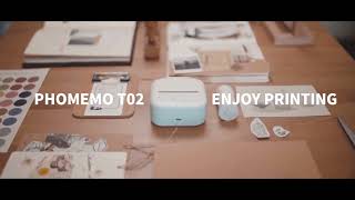 Phomemo T02 Mini Portable Thermal Printer丨Introduction of Phomemo Mini Printer T02 [upl. by Ithaman665]