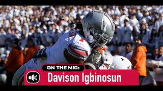 Ohio States Davison Igbinosun on his vital interception vs Penn State [upl. by Arun424]