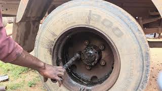 Stuck Nuts  Wheel Seal Leak How to Removal Axle Hub and wheel [upl. by Aenet]