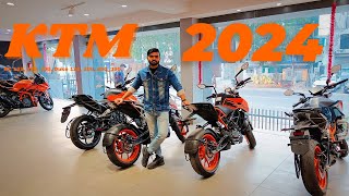 Newly Launched KTM 2024 Bikes  RC 390 200 125 Duke 390 250 125  Know Offers EMI amp DP [upl. by Corabella]