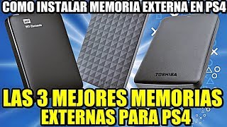 COMO INSTALAR MEMORIA EXTERNA EN PS4  3 MEJORES MEMORIAS EXTERNAS PARA PS4 [upl. by Shapiro]