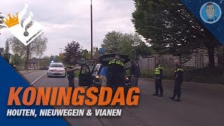 KONINGSDAG in Houten Vianen en Nieuwegein Politievlogger JanWillem [upl. by Yennek]