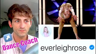 Dance Coach Reacts to EVERLEIGH ROSE in HEARTBEAT [upl. by Lleznod]