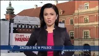 TVP1 Wiadomości  Intro 25 lat wolności 2014 [upl. by Ardle11]