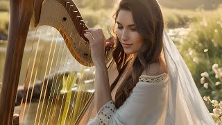 Relaxing Music 😌 12 Hours of Heavenly Harp Music 😌 No Repeats [upl. by Nadbus]