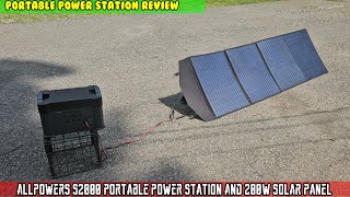 ALLPOWERS S2000 Pro 2400W 4000W Peak Portable Power Station and 200W Portable Solar Panel [upl. by Nomled886]