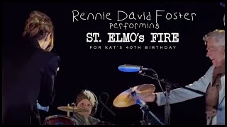 Rennie David Foster ‭3 • Drumming St Elmos fire during Katharine McPhees 40th Birthday Party [upl. by Placido]