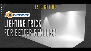 Easy 3D Lighting Trick in for Better Renders Blender IES Lighting Tutorial [upl. by Nonnaer629]