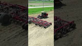 620 HP tractor amp 80 foot seedhawk vaderstad seeding in canada farming [upl. by Jeaz311]