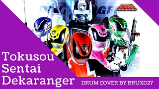 Tokusou Sentai Dekaranger 特捜戦隊デカレンジャー【DRUM COVER】 [upl. by Datnow]