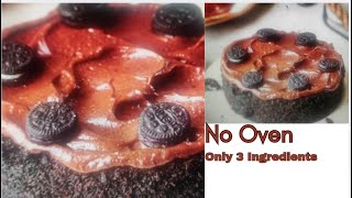 Oreo Biscuit cake in Microwave। ओरियो बिस्किट का इतना आसान केक घर पर। Simple Oreo Biscuit cake। [upl. by Niwri]