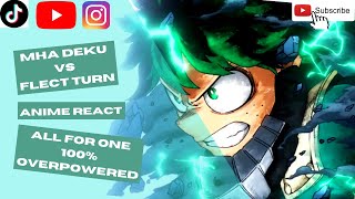 Deku Vs Flect Turn  ENG Dub  Altaktics Reaction 🔥🔥 shorts anime bokunoheroacademia animeedit [upl. by Onaicilef]