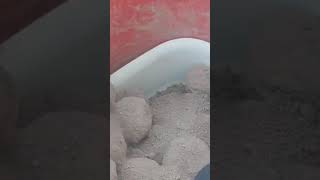 gritty Softballs asmr clay sandcement softsand brownclay [upl. by Emil]