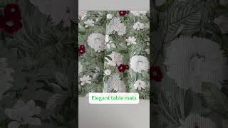 Elegant table mats pacesettertextile [upl. by Shantee]