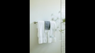 How to Hang Bath amp Hand Towels on a Towel Bar [upl. by Wickman]